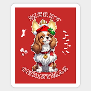 Cavalier King Charles Spaniel Christmas Sticker